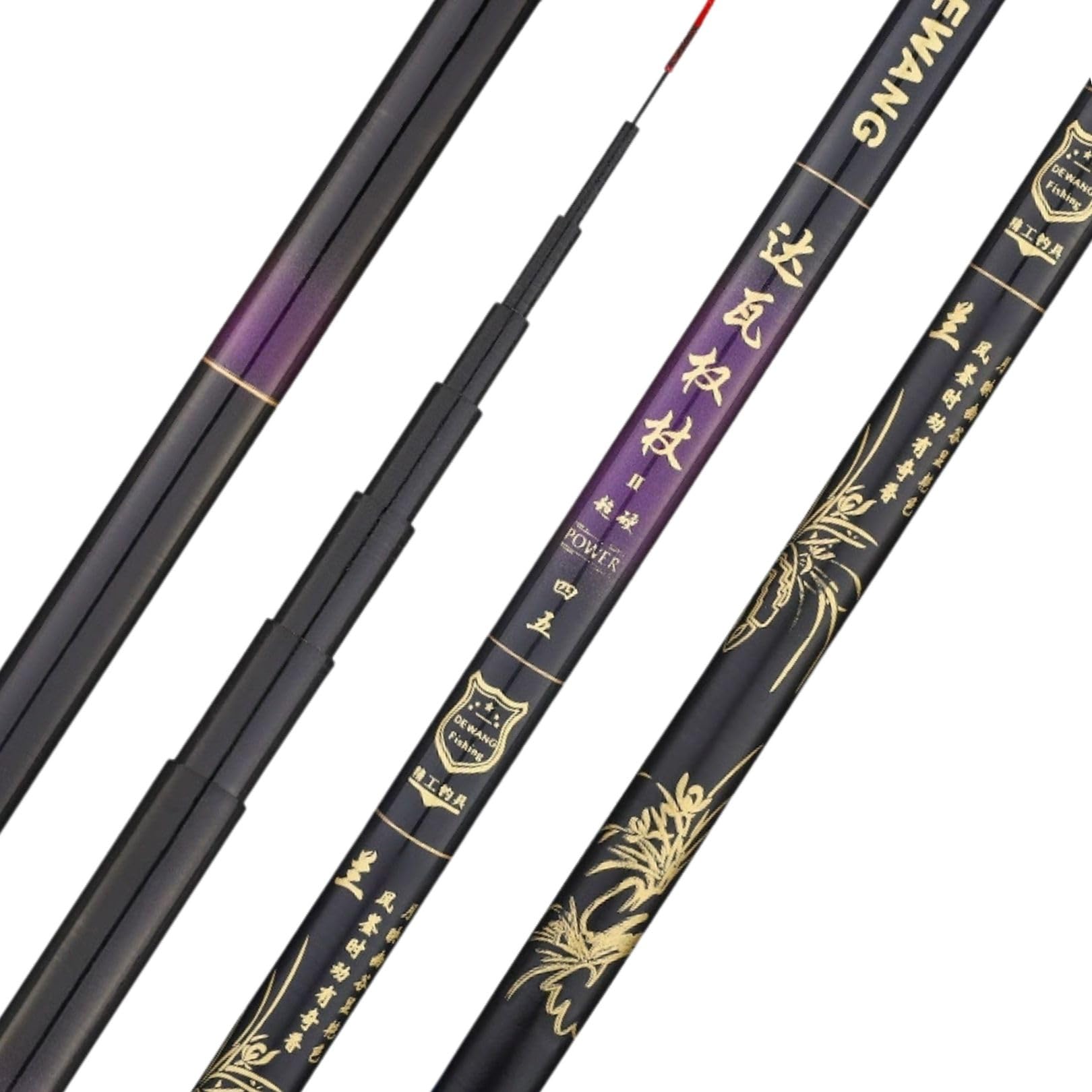 Amazon | のべ竿 軽量 コンパクト 渓流竿 2本 セット 伸縮 ロッド 万能